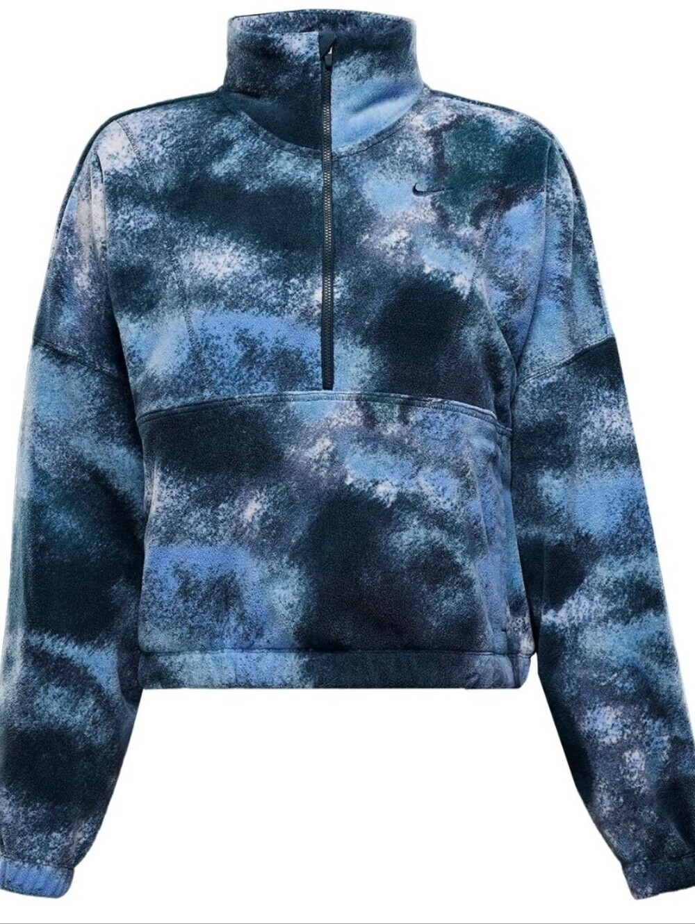 Nike One TF AOP Polar Jacket - Women's 1/4-Zip Cropped Pullover Size Small